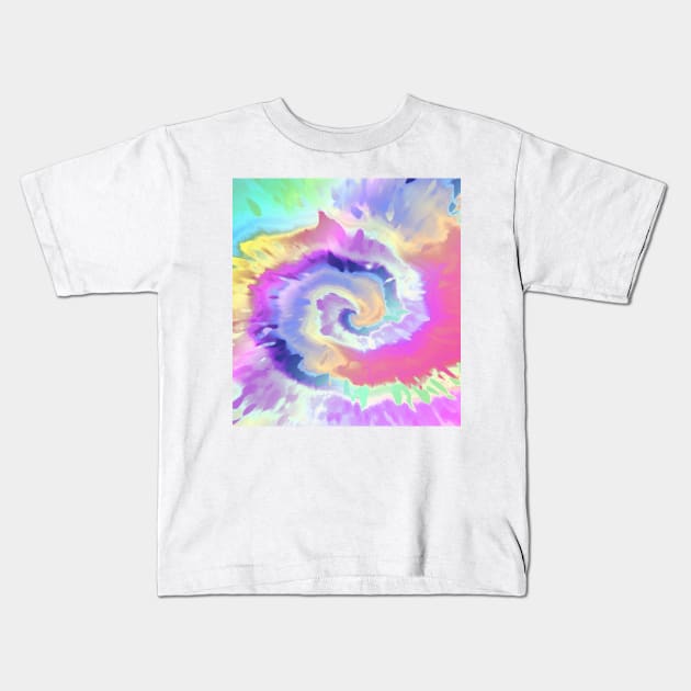 Pastel Tie Dye Kids T-Shirt by Scar